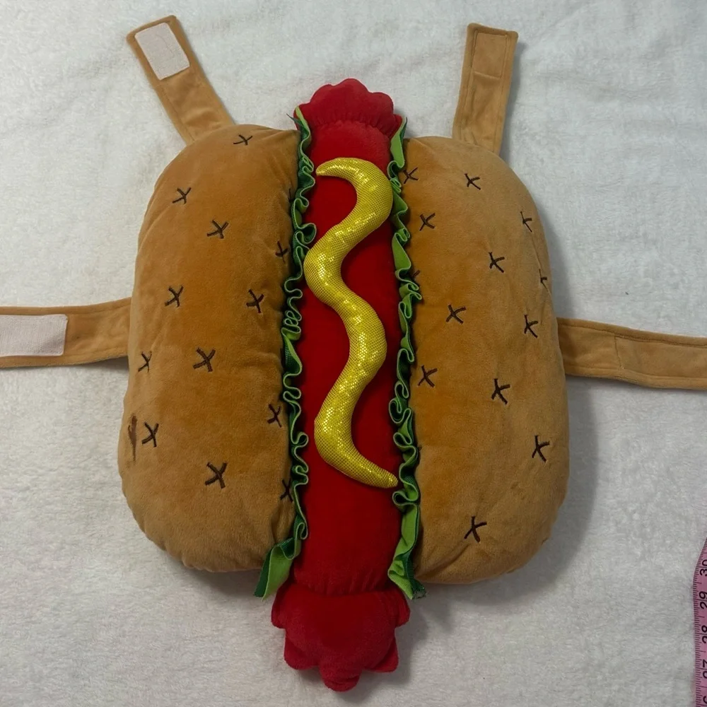Red and Yellow Dog Clothing Accessory Costume